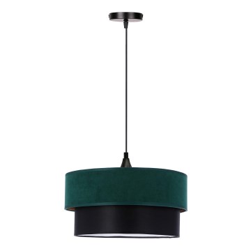 Candelabro suspenso SOLANTO 1xE27/60W/230V verde/preto