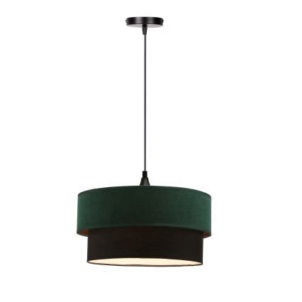 Candelabro suspenso SOLANTO 1xE27/60W/230V verde/preto