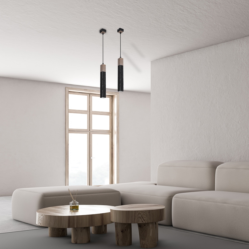 Candelabro suspenso SOLO 1xGU10/MR11/40W/230V preto