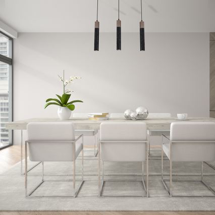 Candelabro suspenso SOLO 3xGU10/MR11/40W/230V preto