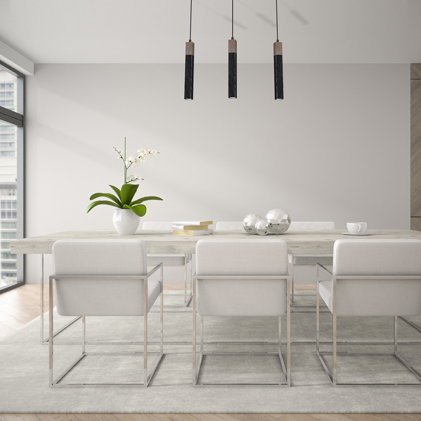 Candelabro suspenso SOLO 3xGU10/MR11/40W/230V preto