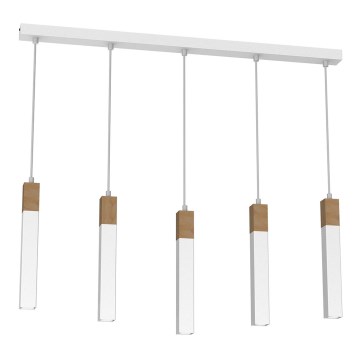 Candelabro suspenso SOLO 5xGU10/MR11/40W/230V branco