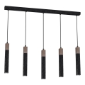Candelabro suspenso SOLO 5xGU10/MR11/40W/230V preto