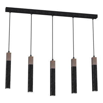 Candelabro suspenso SOLO 5xGU10/MR11/40W/230V preto