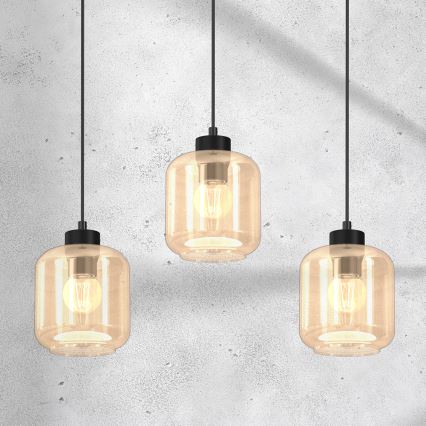 Candelabro suspenso SOMBRA 3xE27/60W/230V bege