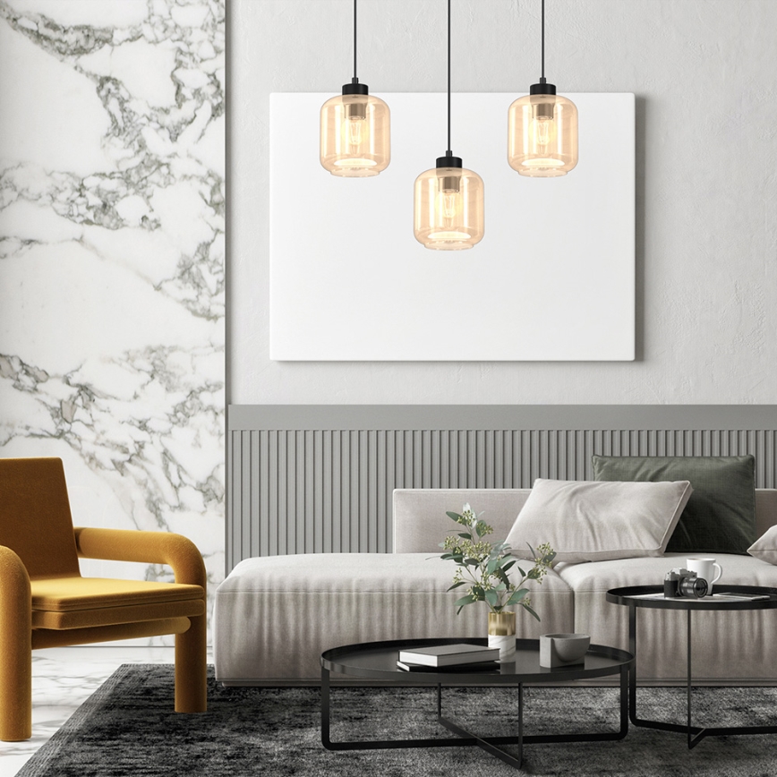 Candelabro suspenso SOMBRA 3xE27/60W/230V bege