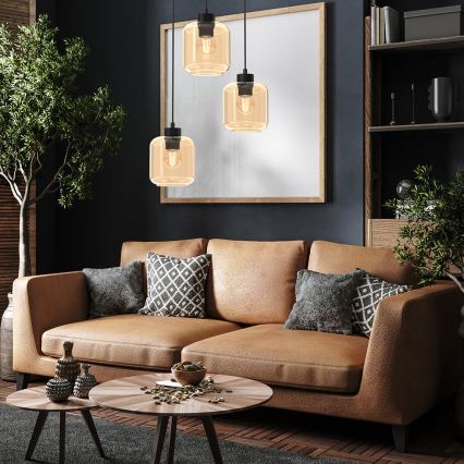 Candelabro suspenso SOMBRA 3xE27/60W/230V bege