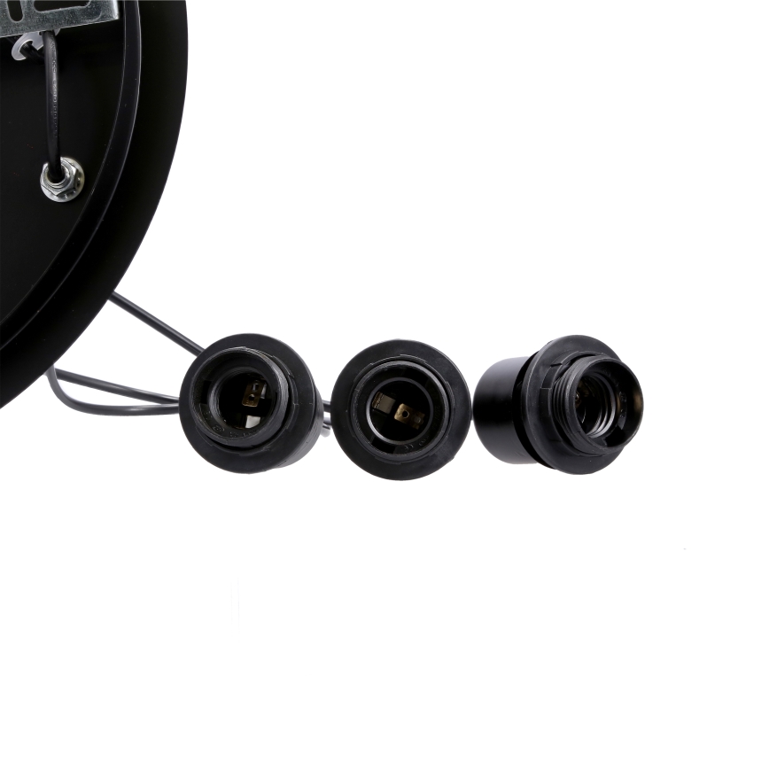 Candelabro suspenso SPIEGA 3xE27/60W/230V dourada/preto