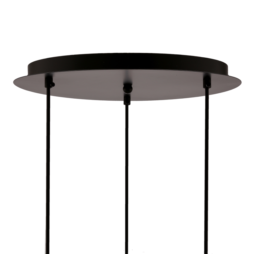 Candelabro suspenso SPIEGA 3xE27/60W/230V dourada/preto