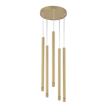Candelabro suspenso STALACTITE LASER 5xG9/2,5W/230V dourado