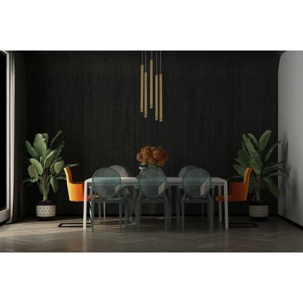 Candelabro suspenso STALACTITE LASER 5xG9/2,5W/230V dourado