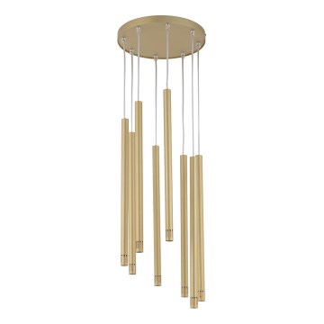 Candelabro suspenso STALACTITE LASER 8xG9/3W/230V dourado