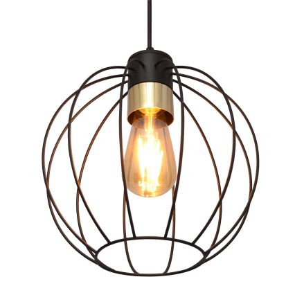 Candelabro suspenso STARLIGHT 1xE27/15W/230V preto/dourado