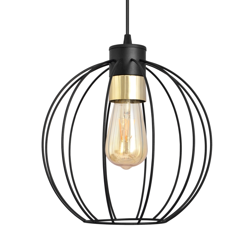 Candelabro suspenso STARLIGHT 1xE27/15W/230V preto/dourado