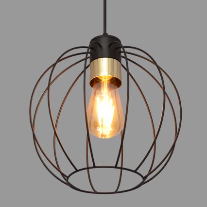 Candelabro suspenso STARLIGHT 1xE27/15W/230V preto/dourado