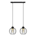 Candelabro suspenso STARLIGHT 2xE27/15W/230V preto/dourado
