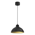 Candelabro suspenso SVEN 1xE27/15W/230V preto/dourado