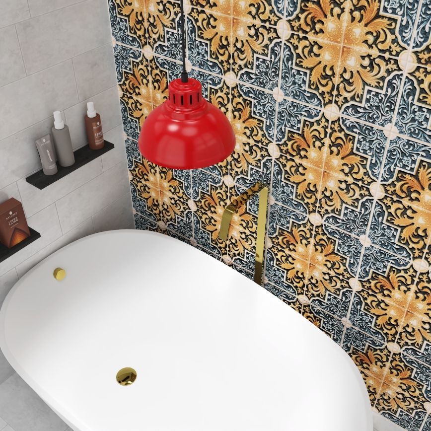 Candelabro suspenso SVEN 1xE27/15W/230V vermelho