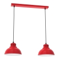 Candelabro suspenso SVEN 2xE27/15W/230V vermelho