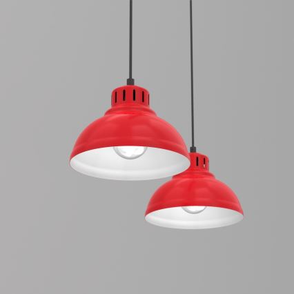 Candelabro suspenso SVEN 2xE27/15W/230V vermelho