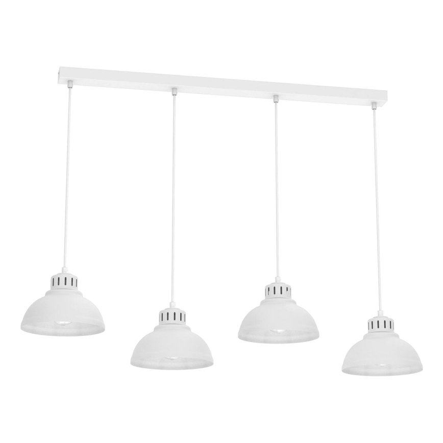 Candelabro suspenso SVEN 4xE27/15W/230V branco