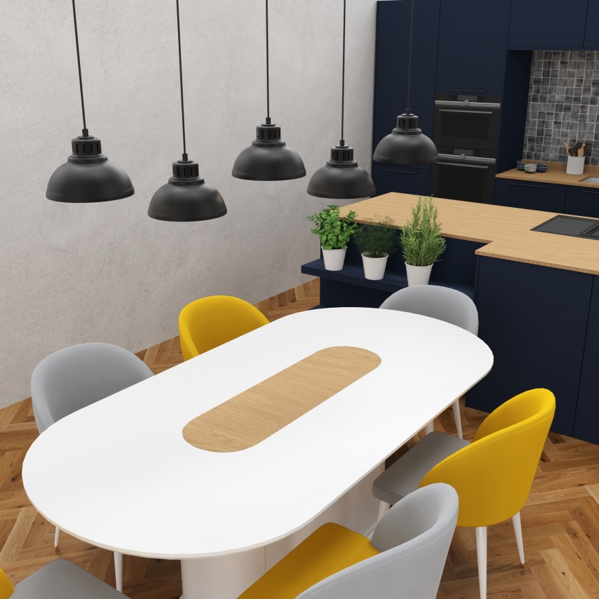 Candelabro suspenso SVEN 5xE27/15W/230V preto