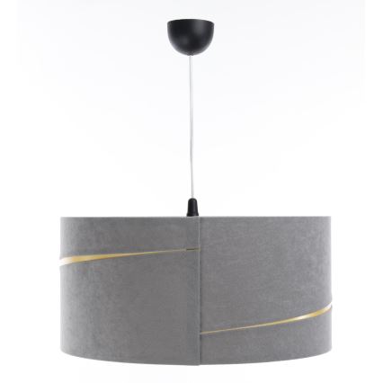 Candelabro suspenso SWING 1xE27/60W/230V cinzento/dourada