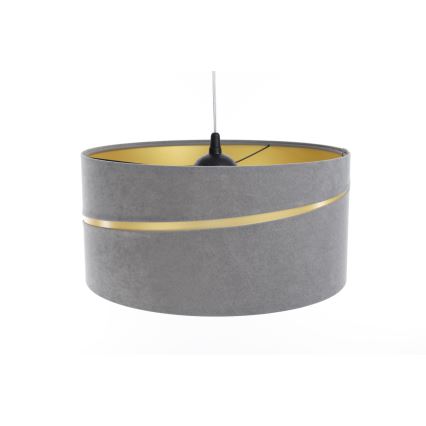 Candelabro suspenso SWING 1xE27/60W/230V cinzento/dourada