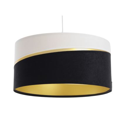 Candelabro suspenso SWING 1xE27/60W/230V preto/branco/dourada