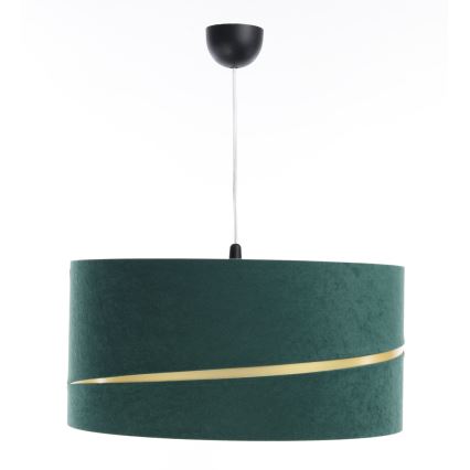 Candelabro suspenso SWING 1xE27/60W/230V verde/dourada