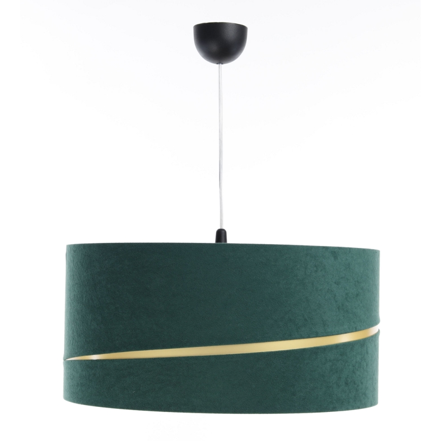 Candelabro suspenso SWING 1xE27/60W/230V verde/dourada