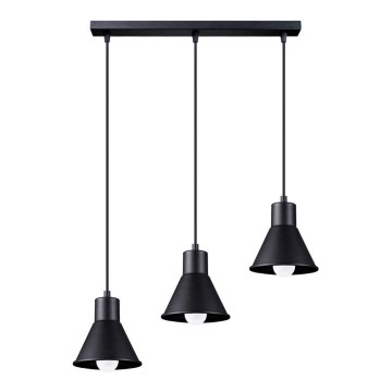Candelabro suspenso TALEJA 3xE27/60W/230V preto