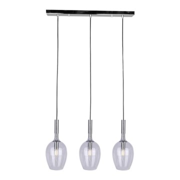 Candelabro suspenso TANGO 3xE14/40W/230V transparente