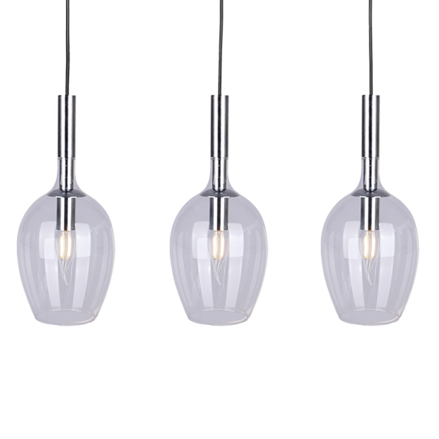 Candelabro suspenso TANGO 3xE14/40W/230V transparente