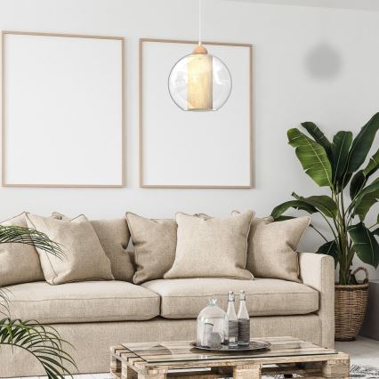 Candelabro suspenso TELA 1xE27/60W/230V d. 25 cm