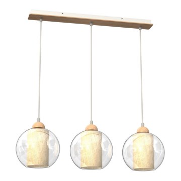 Candelabro suspenso TELA 3xE27/60W/230V