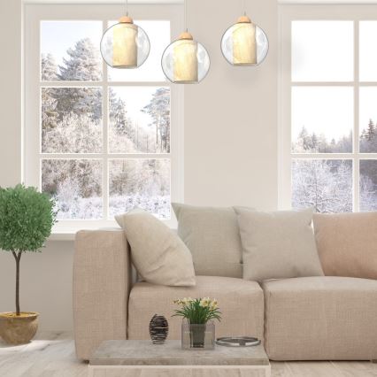 Candelabro suspenso TELA 3xE27/60W/230V