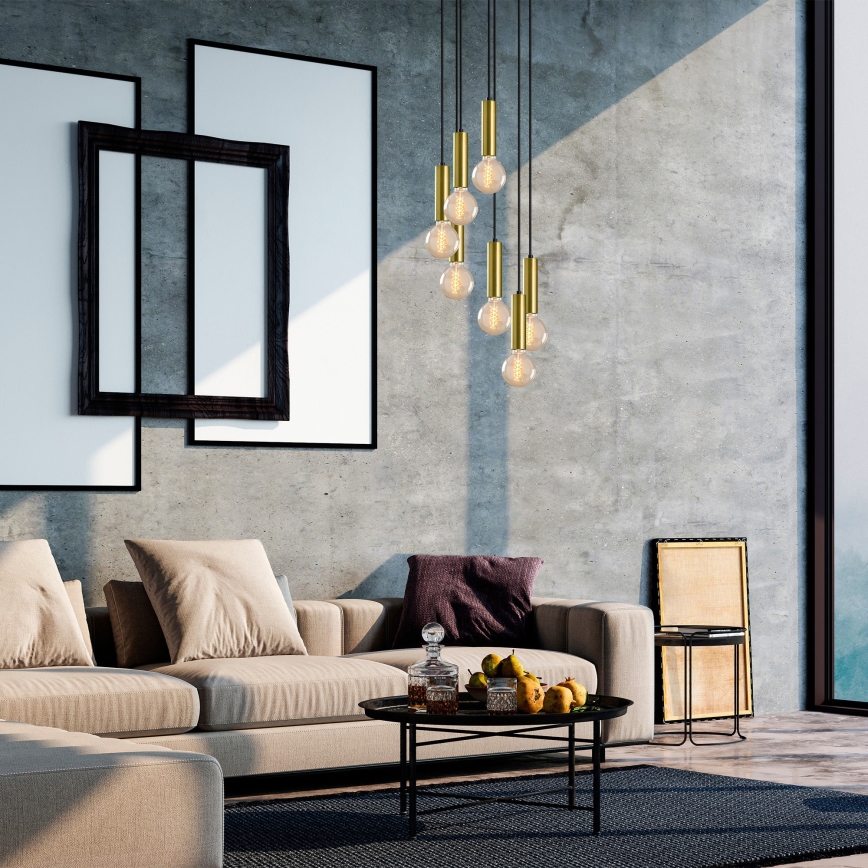 Candelabro suspenso TEMPO 7xE27/40W/230V