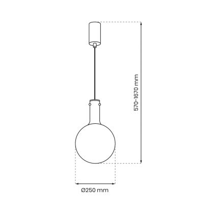 Candelabro suspenso TORONTO 1xGU10/8W/230V dourada