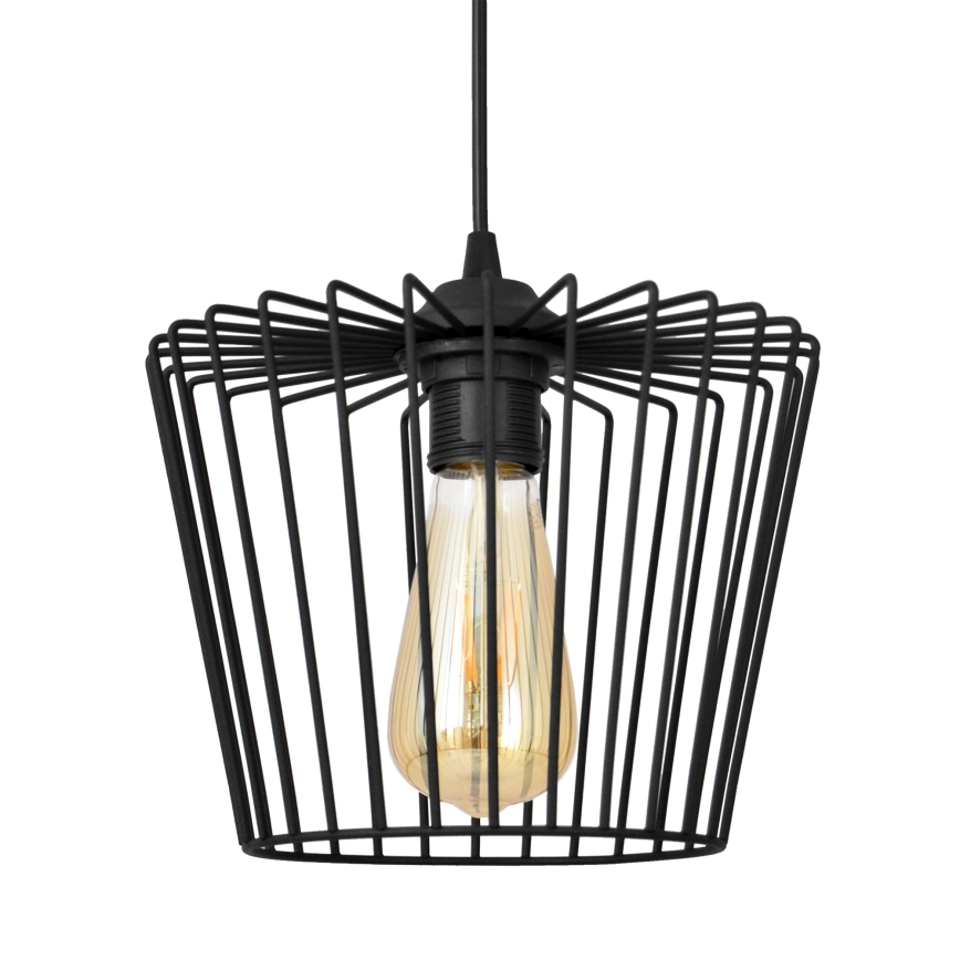 Candelabro suspenso TORRI 3xE27/15W/230V preto