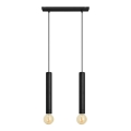 Candelabro suspenso TUBA 2xE27/15W/230V preto