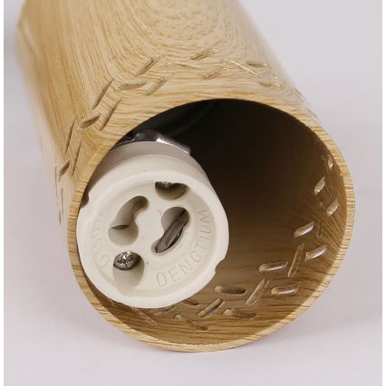 Candelabro suspenso TUBO 3xGU10/25W/230V madeira