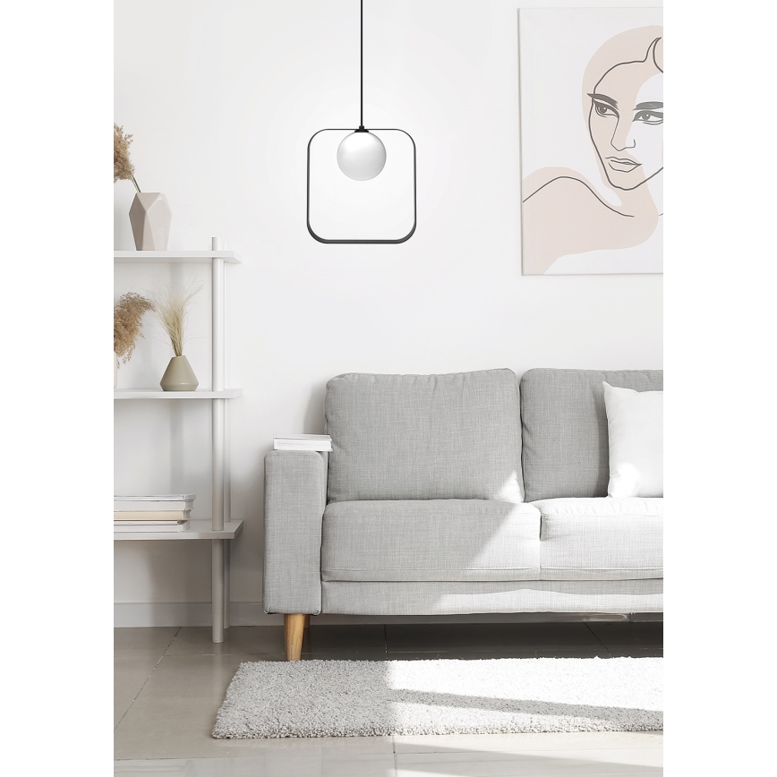 Candelabro suspenso TULA 1xG9/28W/230V angular preto