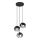 Candelabro suspenso TULOS 3xE27/60W/230V preto