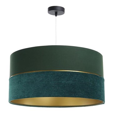 Candelabro suspenso TWIST 1xE27/60W/230V verde/dourada