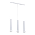 Candelabro suspenso TWISTER 3xE27/60W/230V branco