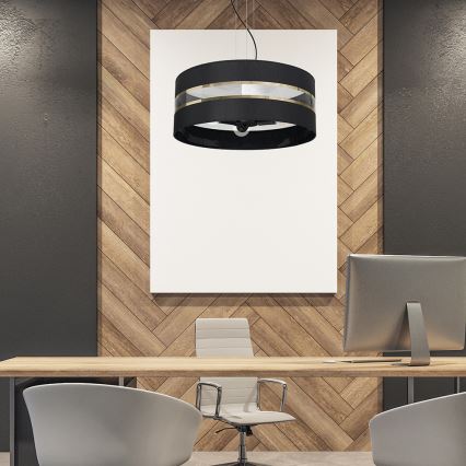Candelabro suspenso ULTIMO 3xE27/60W/230V preto