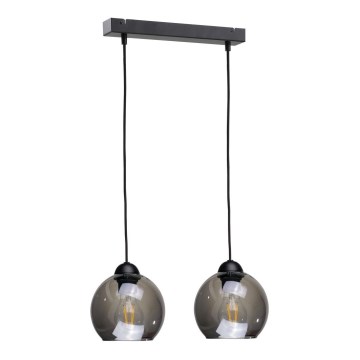 Candelabro suspenso UNO 2xE27/60W/230V preto