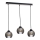 Candelabro suspenso UNO WOOD 3xE27/60W/230V preto/castanho