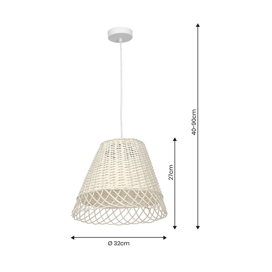Candelabro suspenso VIMINI 1xE27/40W/230V vime
